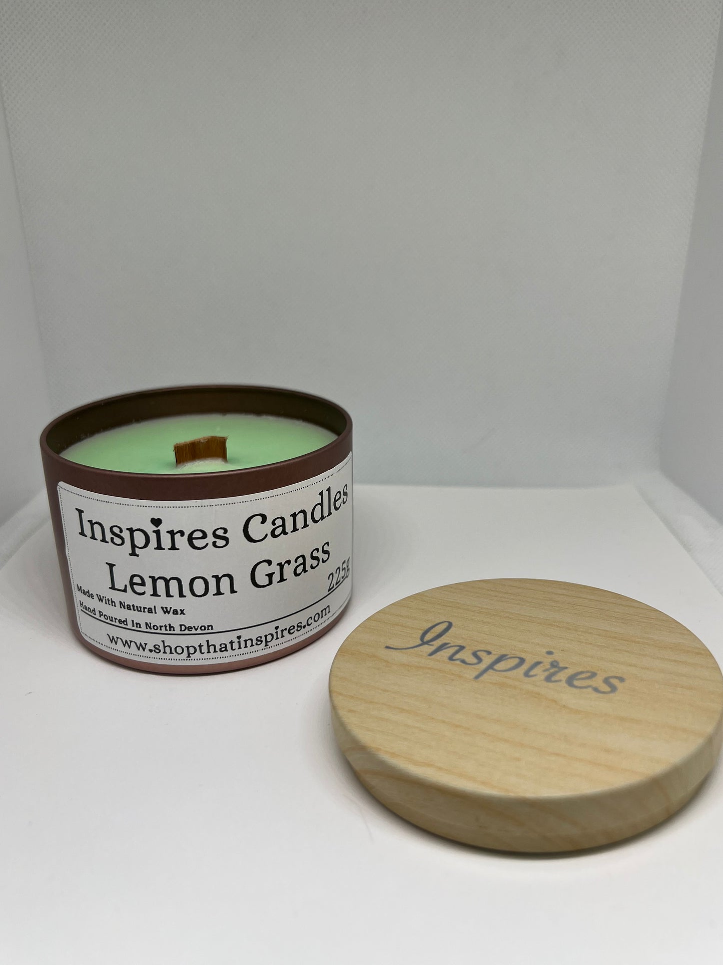 Inspires Big Tin Candle