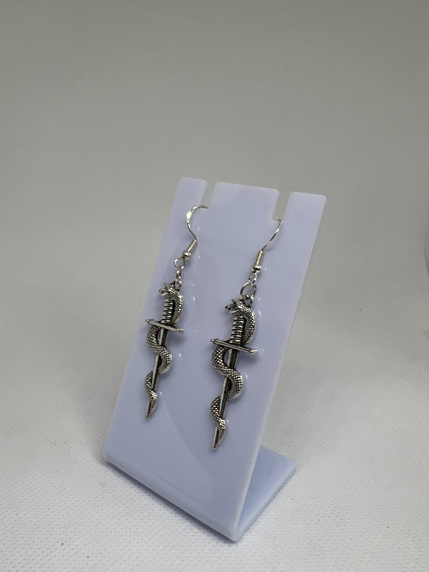 Snake In Sword Earrings #2