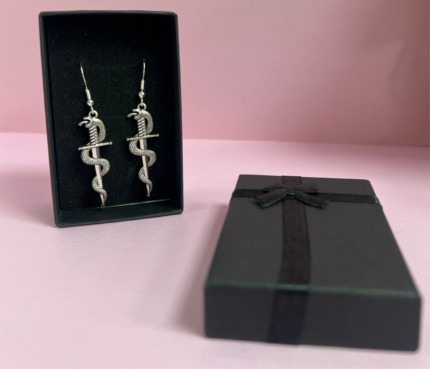 Snake In Sword Earrings #2