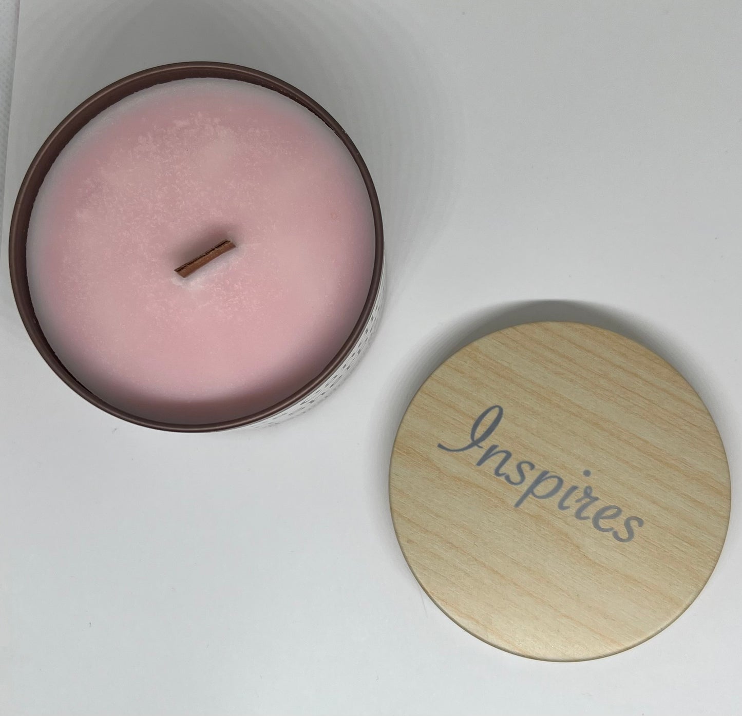 Inspires Big Tin Candle