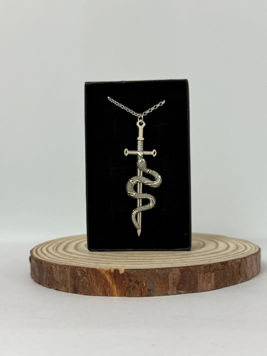 Snake & Sword Necklace
