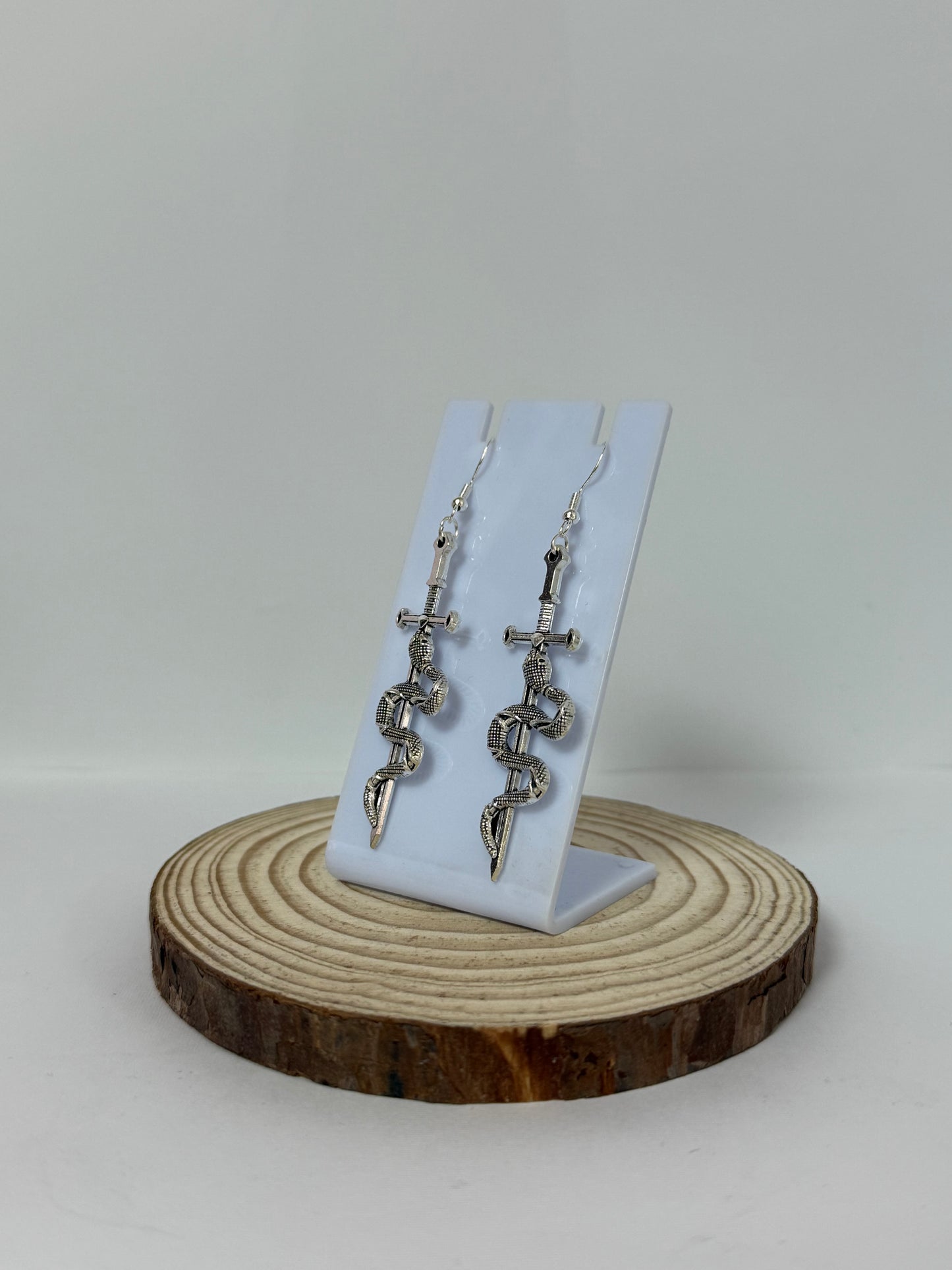 Snake In Sword Earrings #1