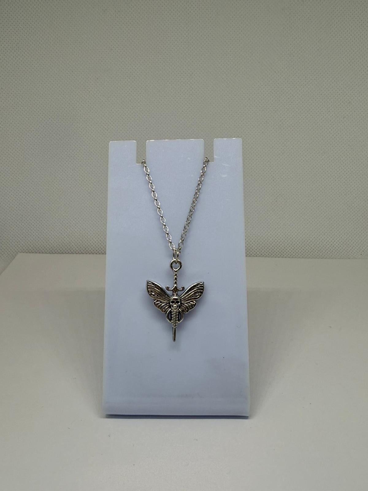 Skull + Wing Necklace