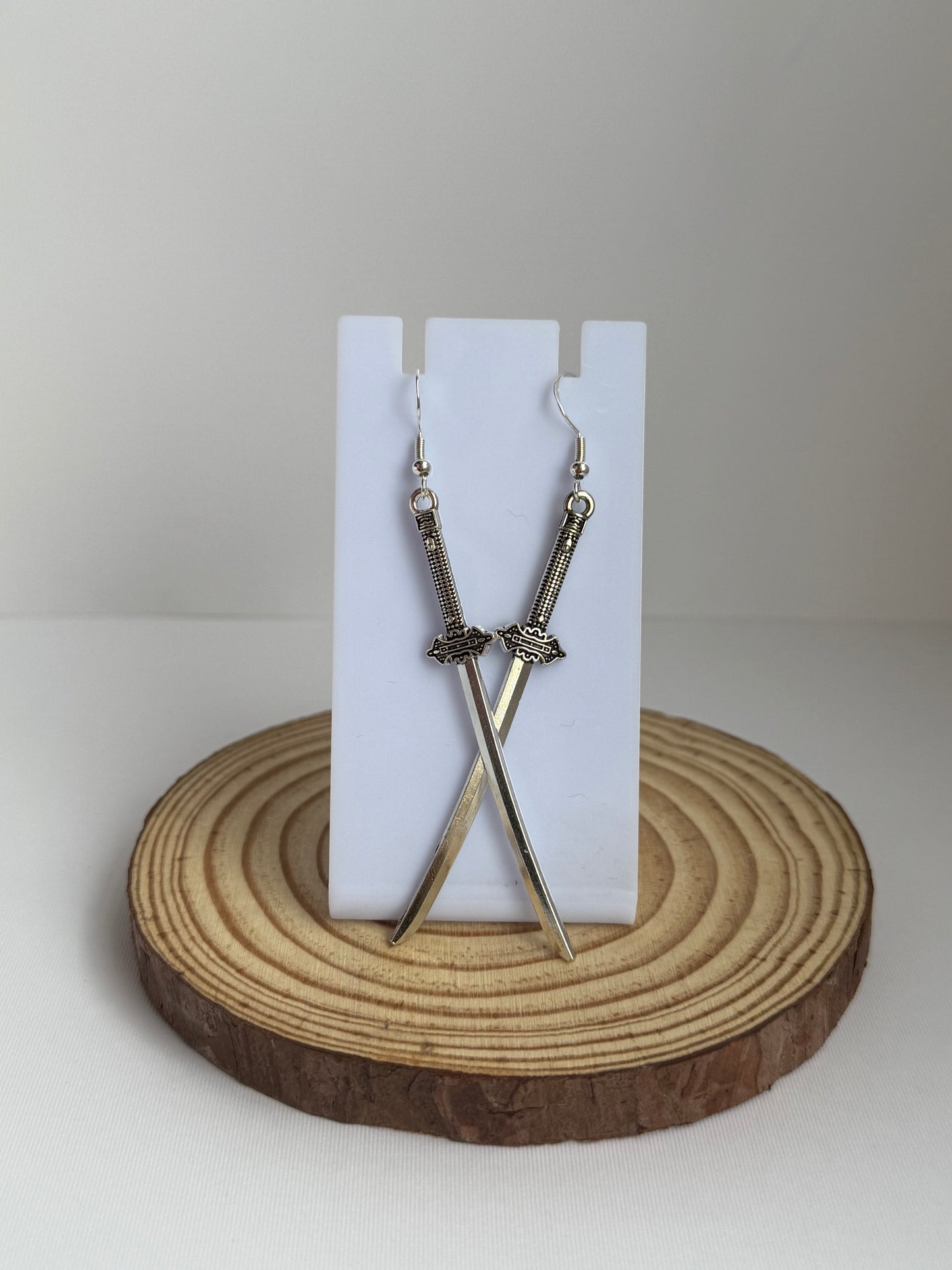 Samurai Sword Drop Earrings