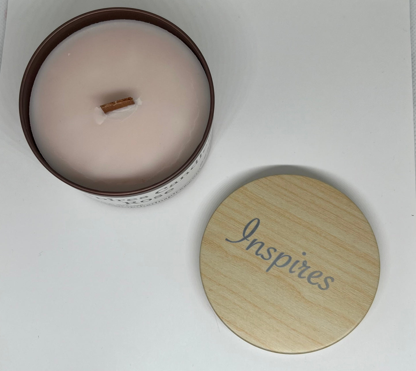Inspires Big Tin Candle