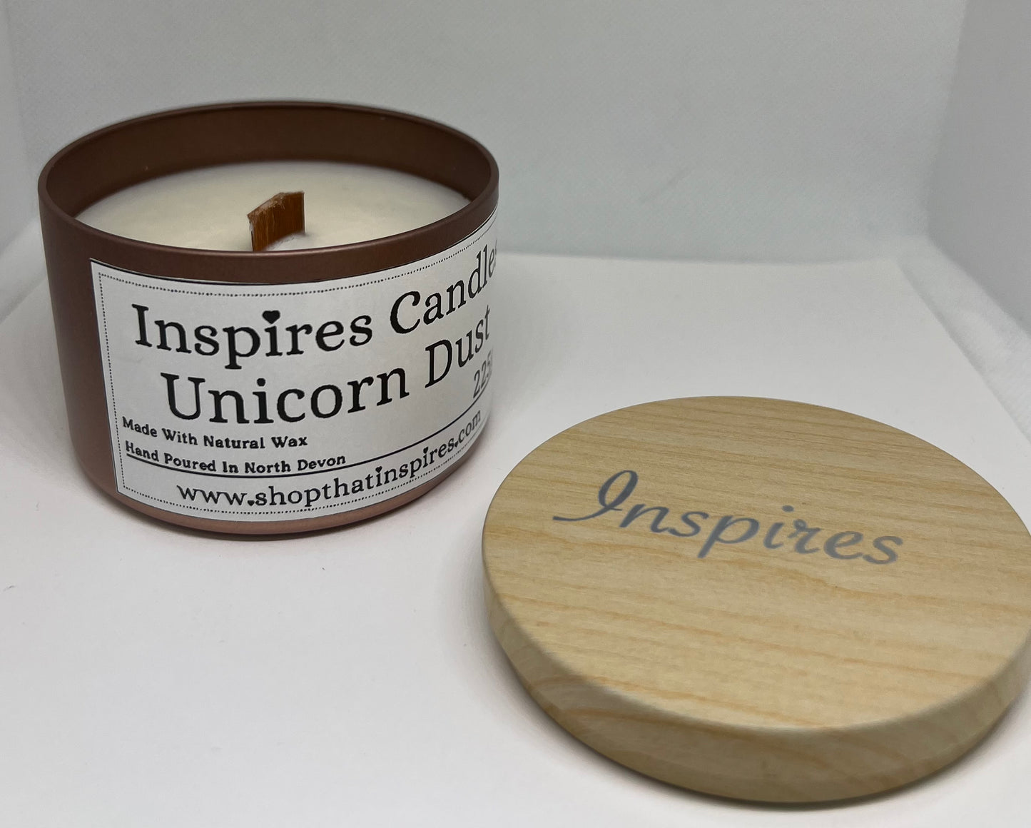 Inspires Big Tin Candle