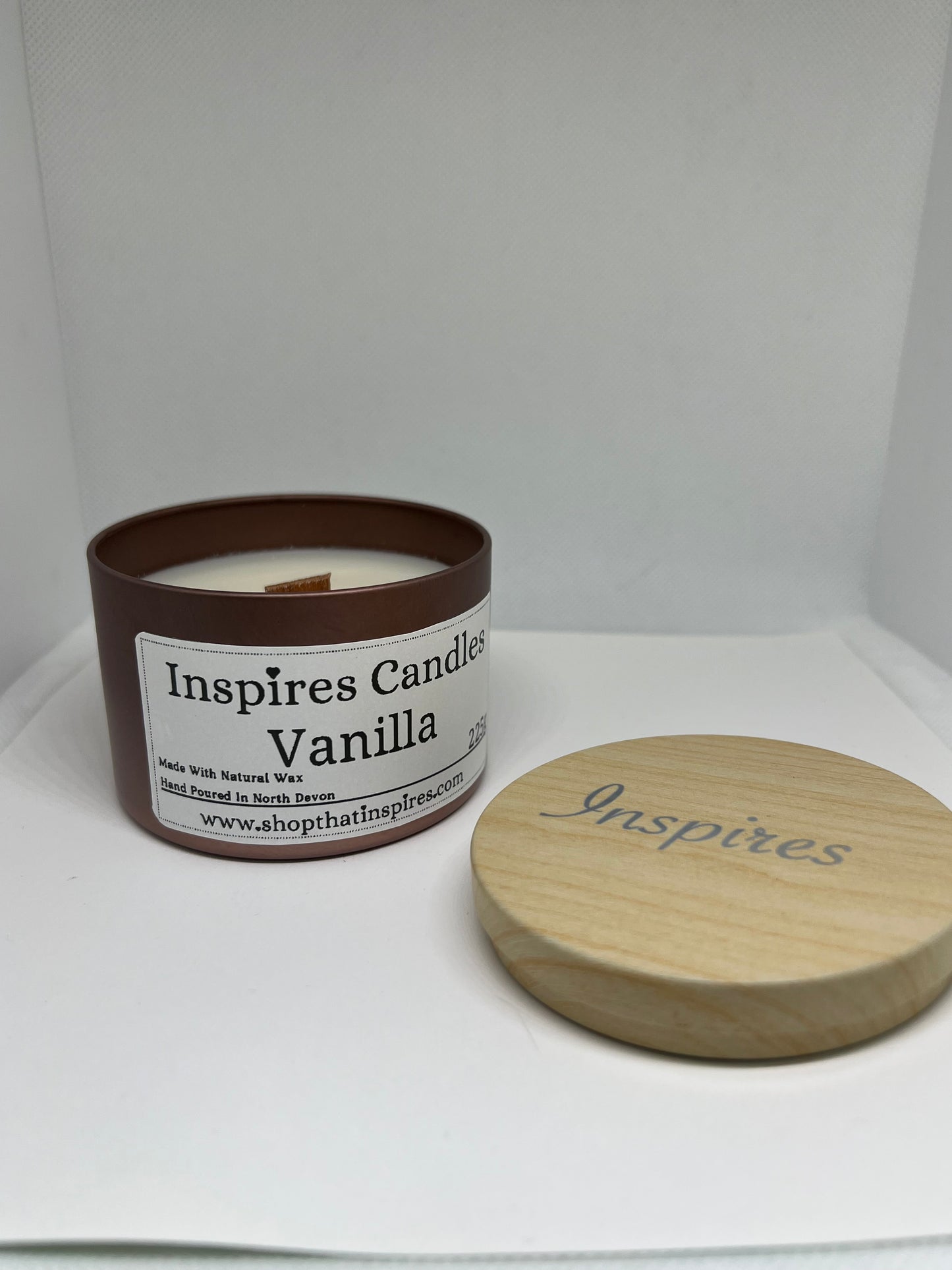 Inspires Big Tin Candle