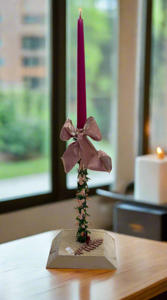 Copper Candle Holder For 1