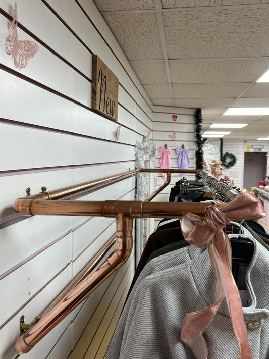Copper Clothes Rail