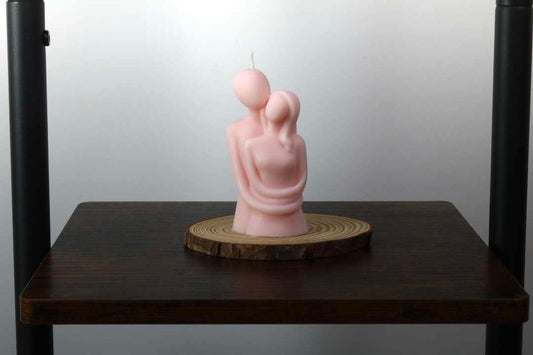 Couple Hugging Candle