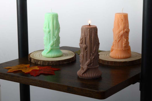 Tree Stump Candle