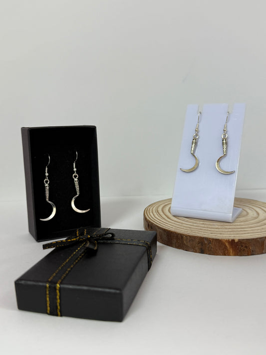 Sickle Knife Sword Drop Earrings