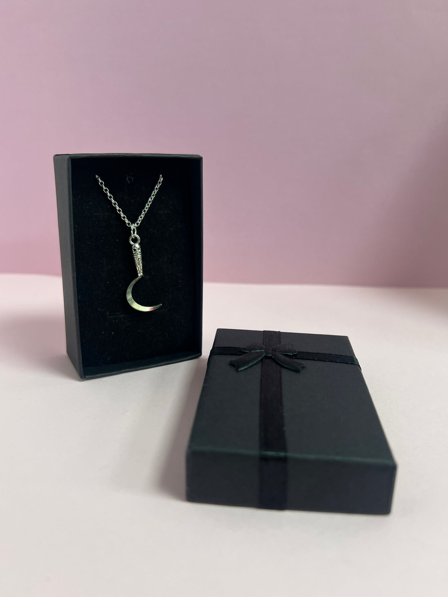 Sickle Knife Earrings And Necklace Set