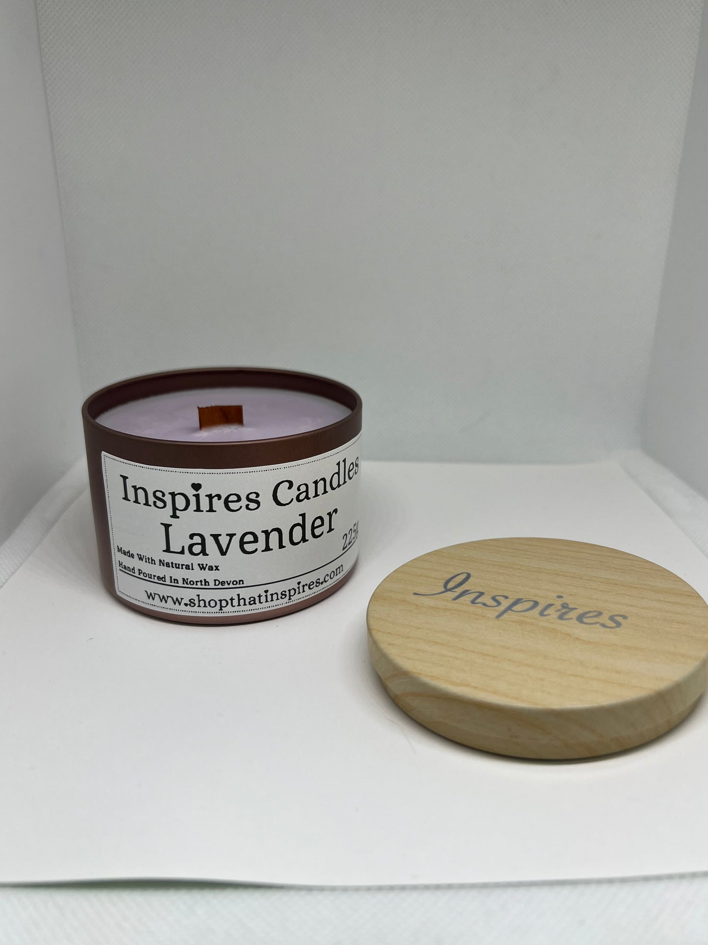 Inspires Big Tin Candle