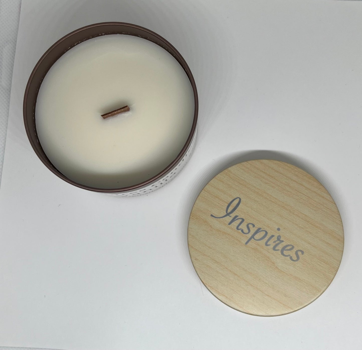 Inspires Big Tin Candle