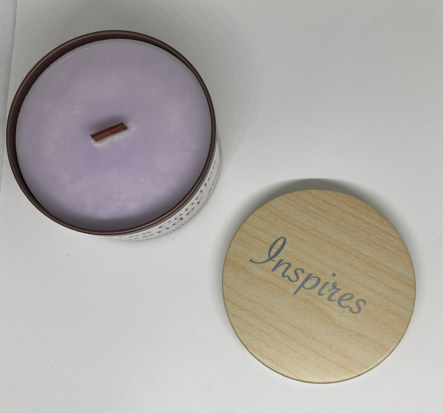 Inspires Big Tin Candle