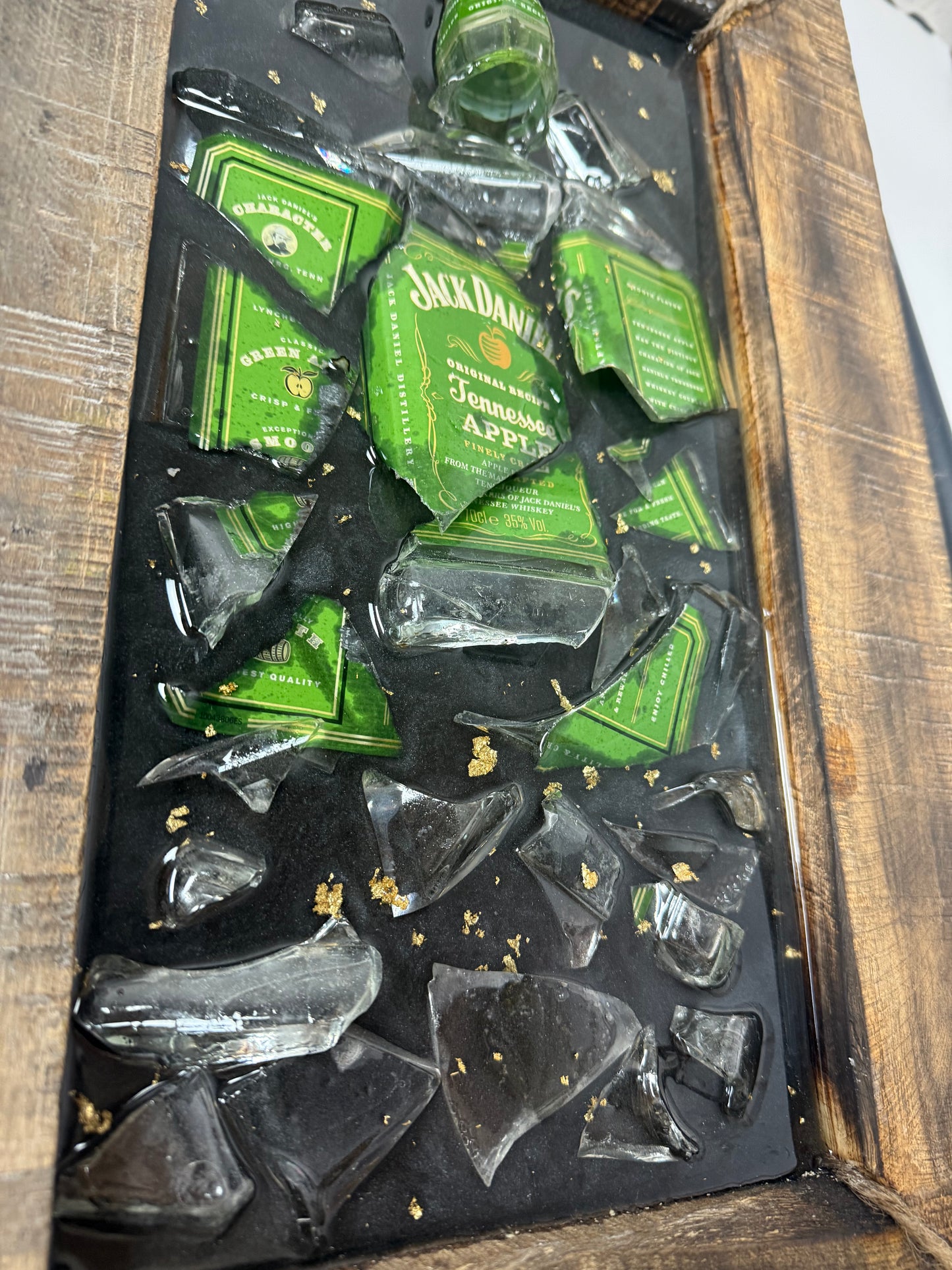 Jack Daniels Apple Resin Bottle Pictures