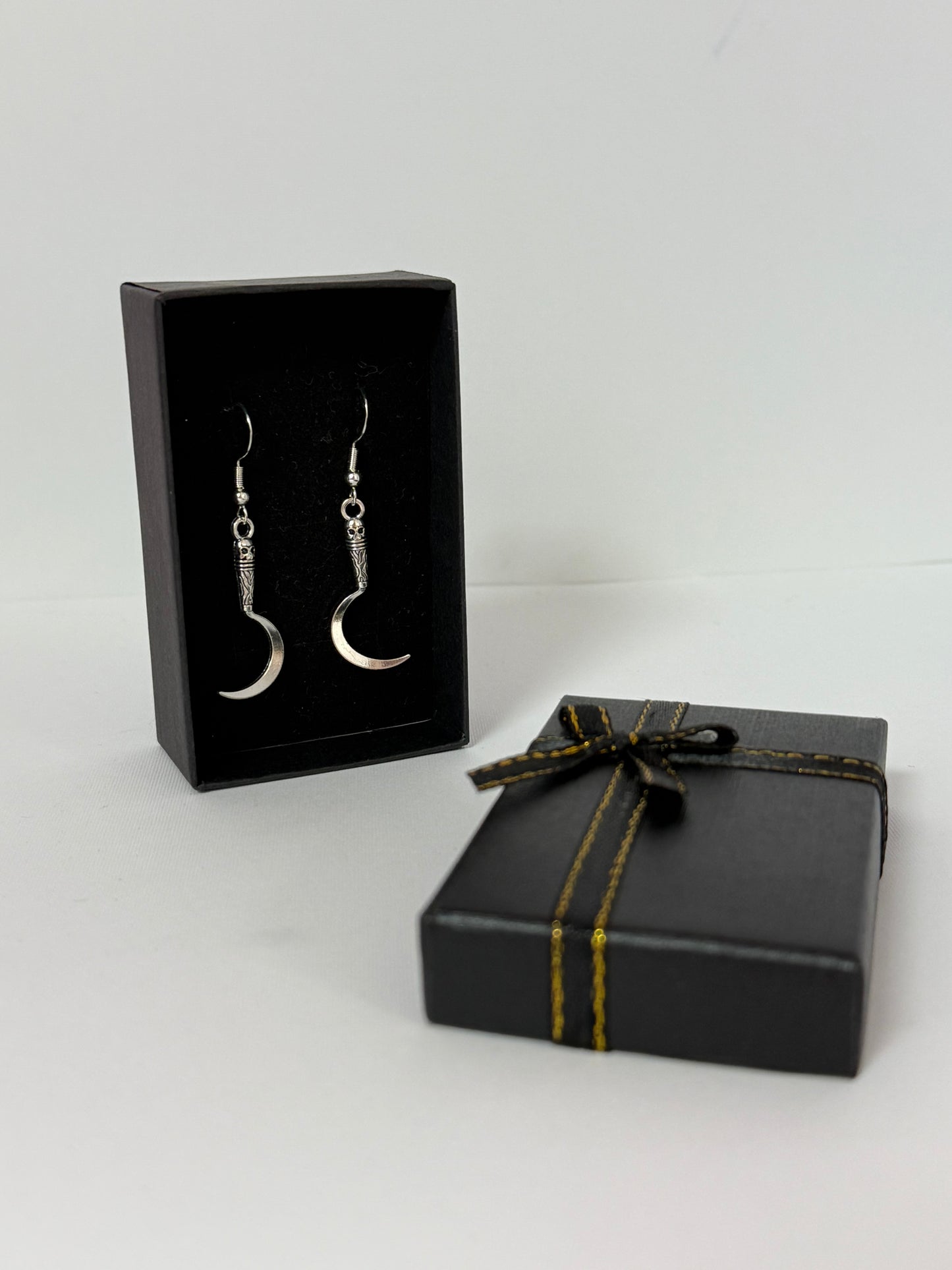 Sickle Knife Earrings And Necklace Set