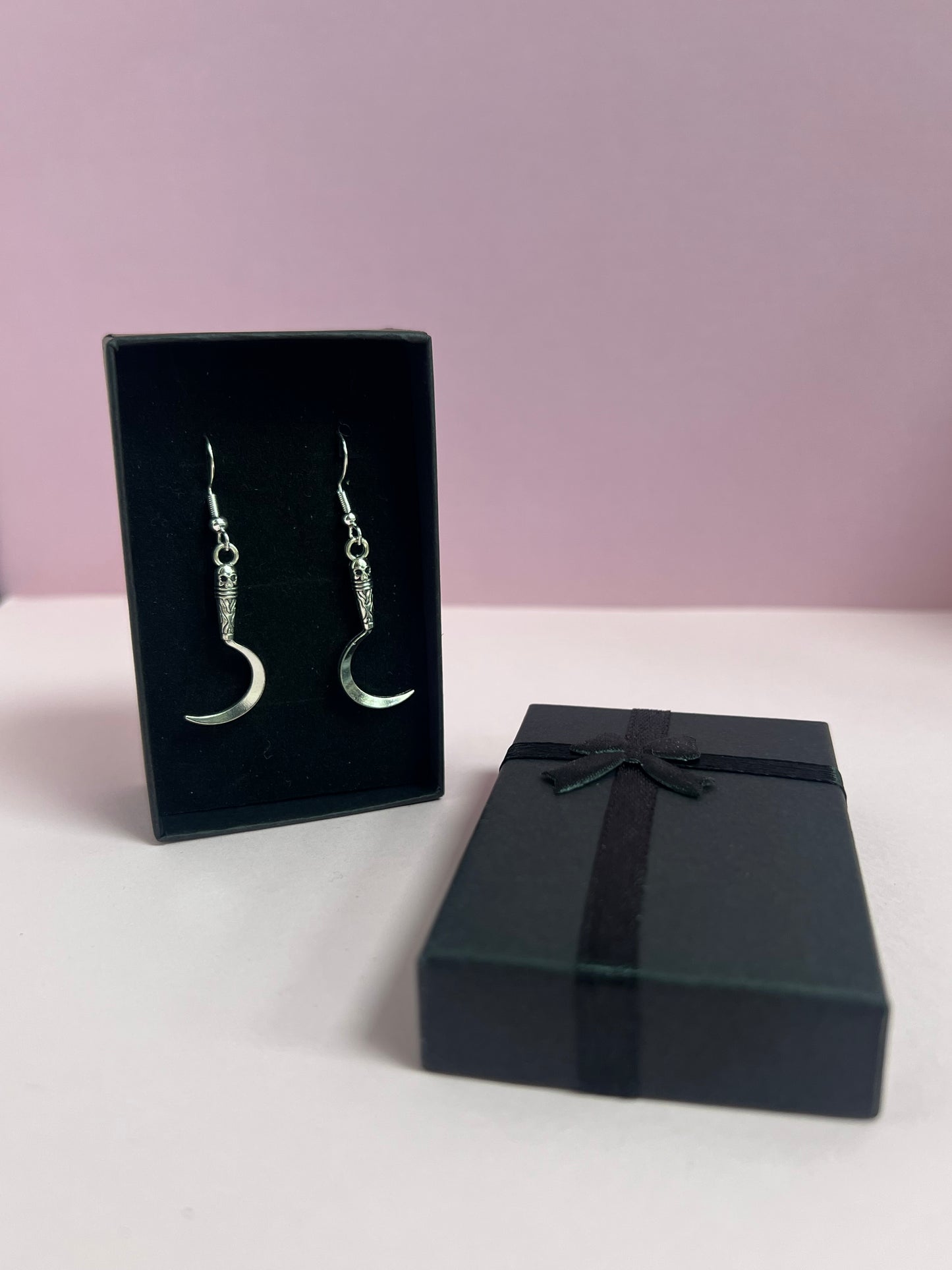 Sickle Knife Earrings And Necklace Set