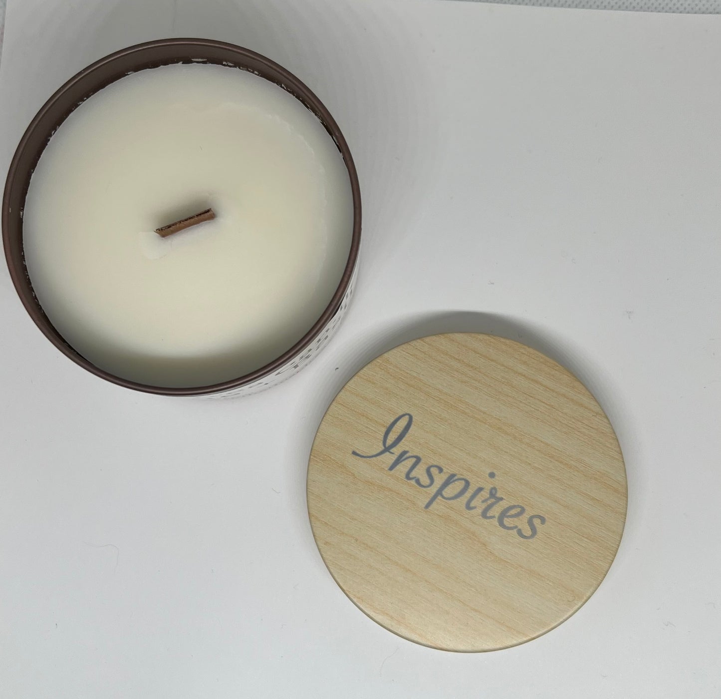 Inspires Big Tin Candle