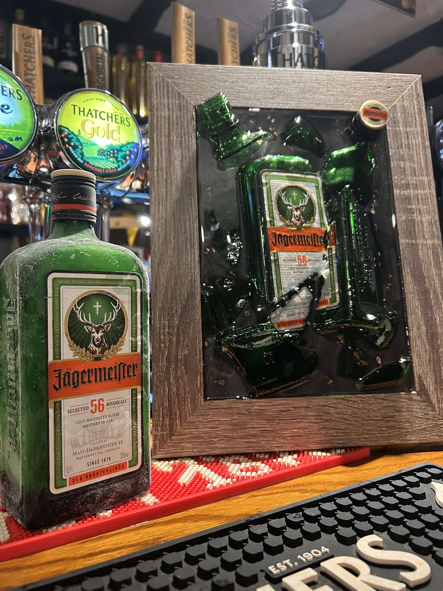 Smashed Bottled Art Frame