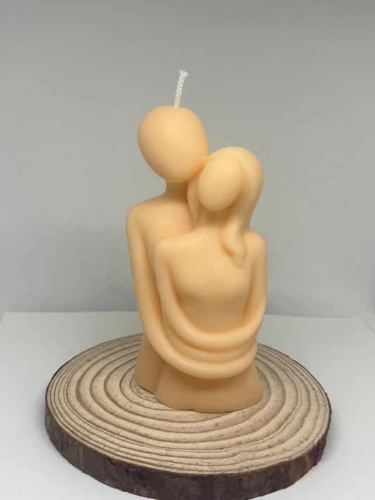 Couple Hugging Candle