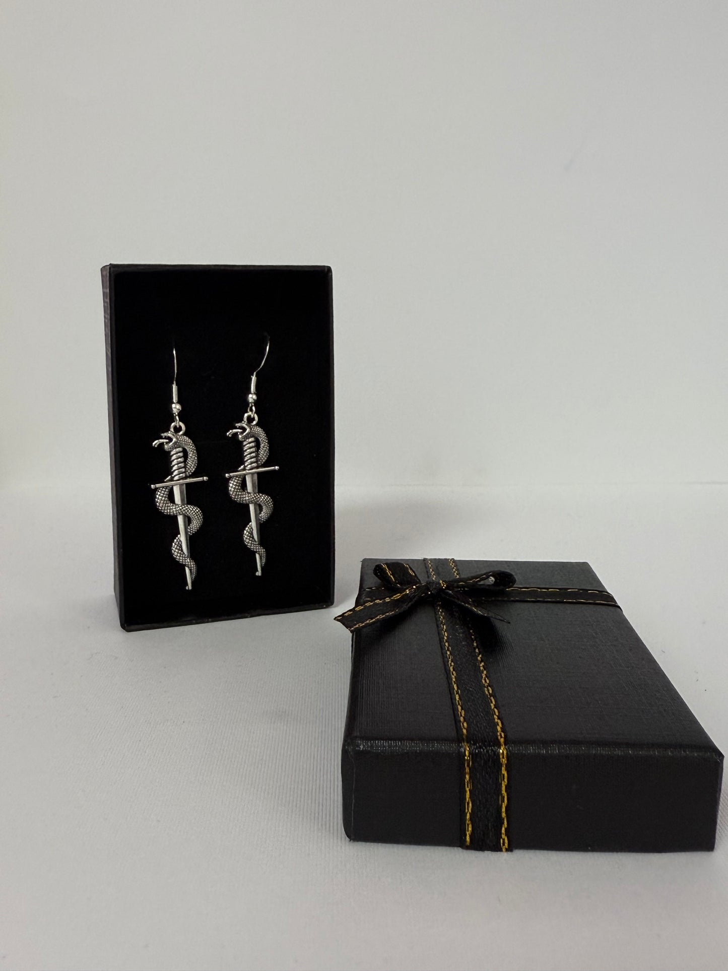 Snake In Sword Earrings #2
