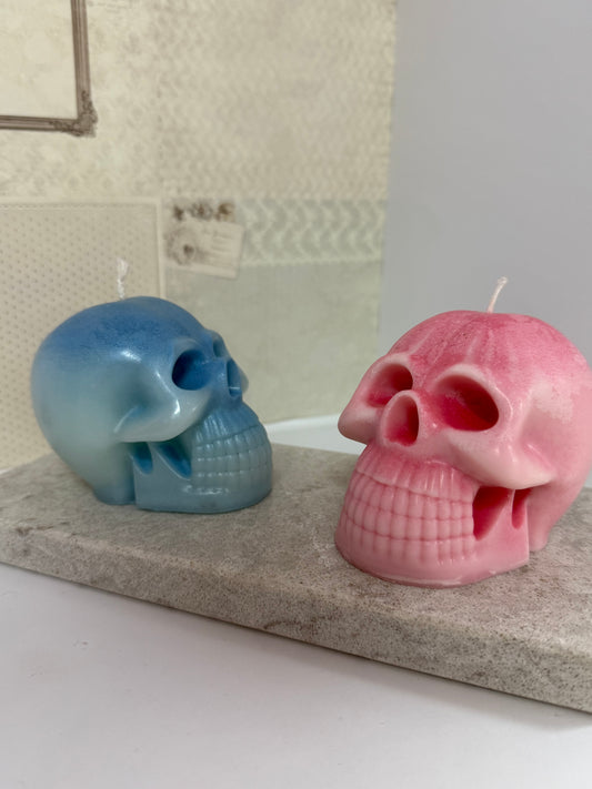 Large Skull Candle