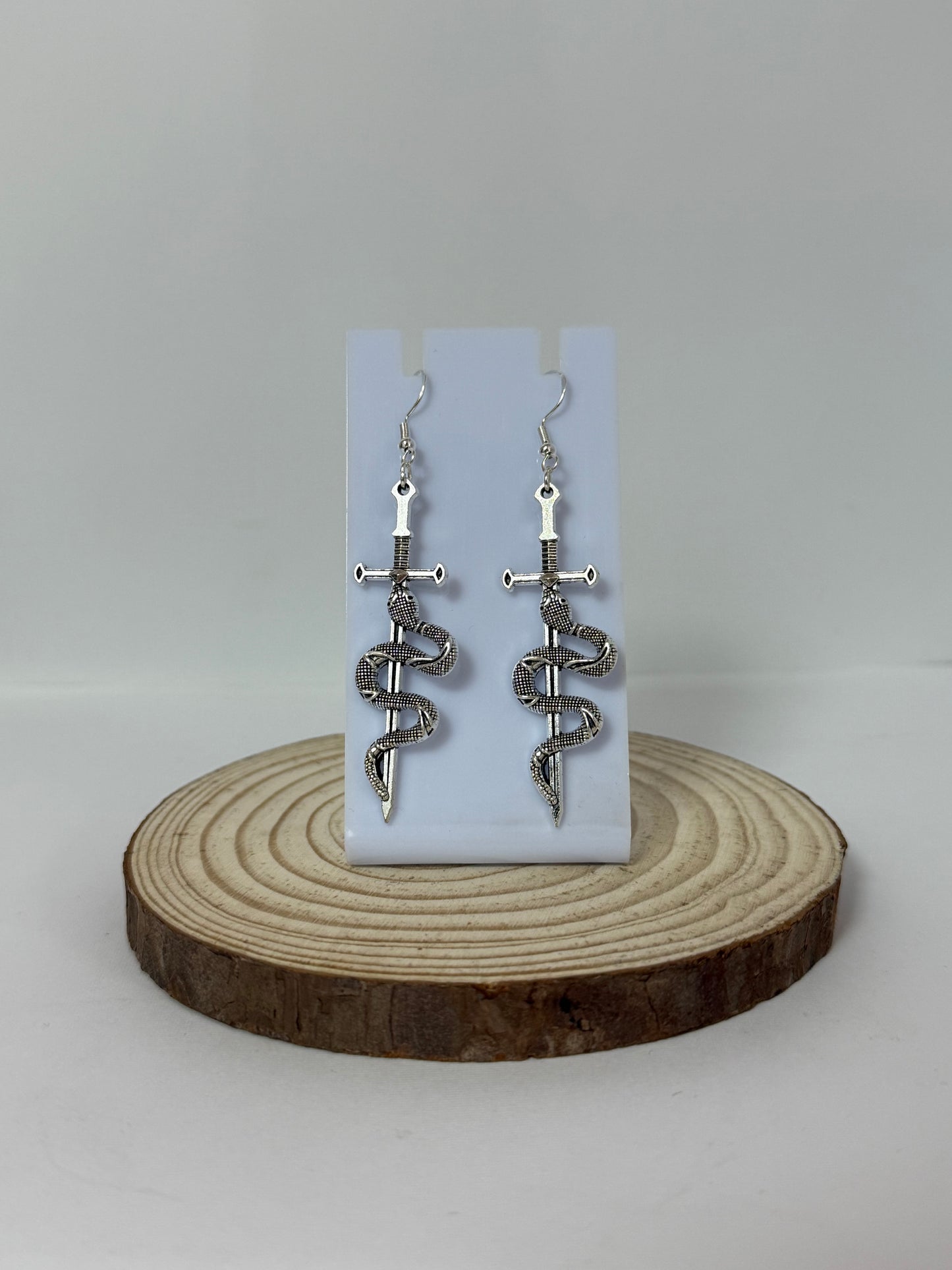 Snake In Sword Earrings #1