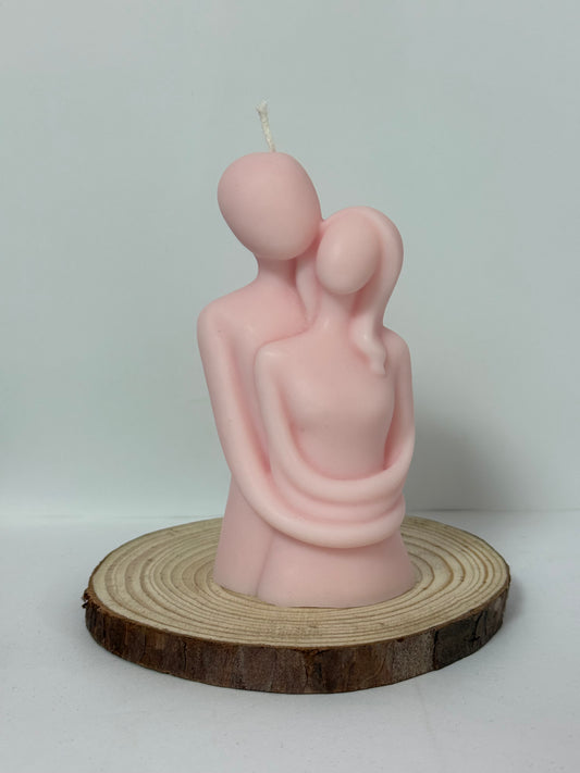 Couple Hugging Candle