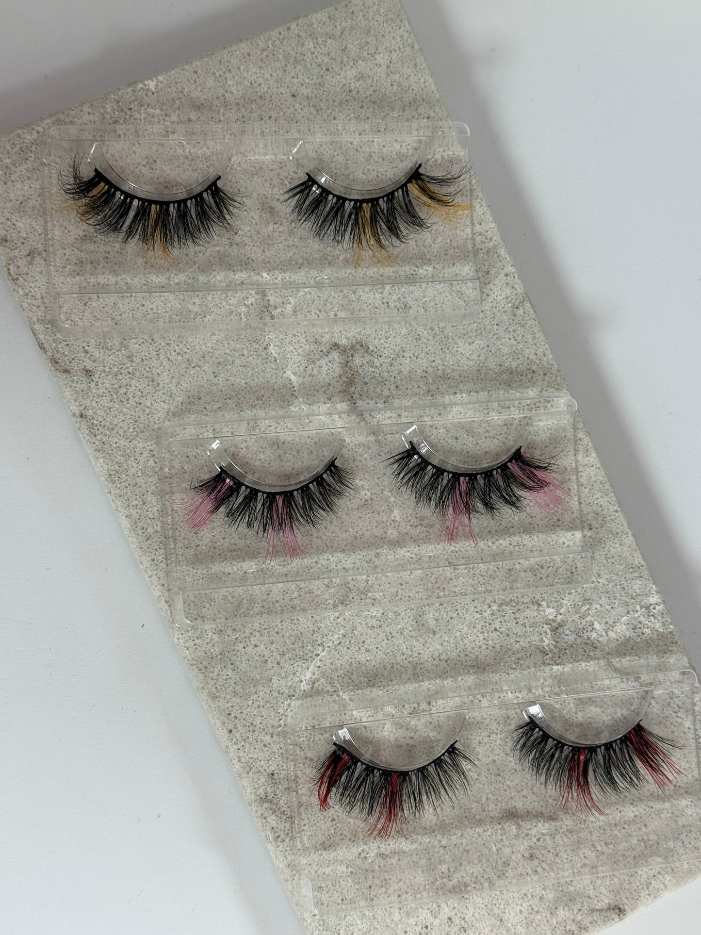 Coloured Eyelashes, Middle And End