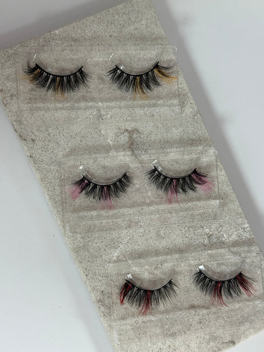 Coloured Eyelashes, Middle And End