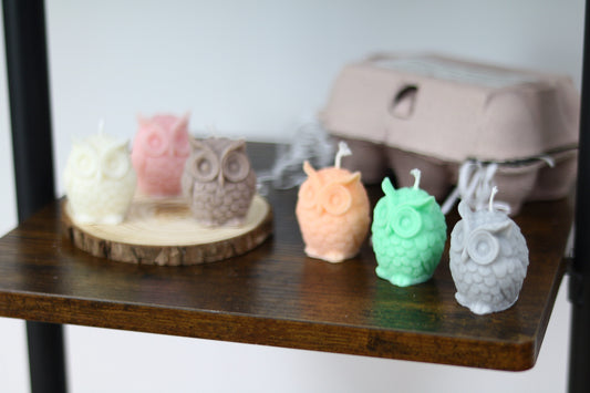 Owl Candles Gift Set