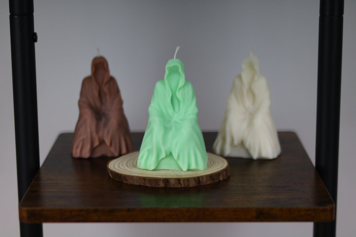 Ghost Hooded Clocked Man Candle