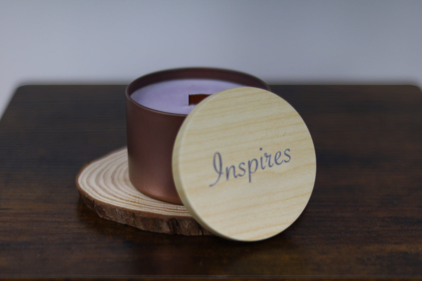 Inspires Tin Candle