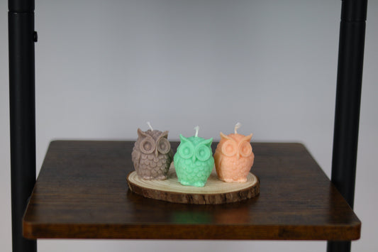 Small Owl Candle
