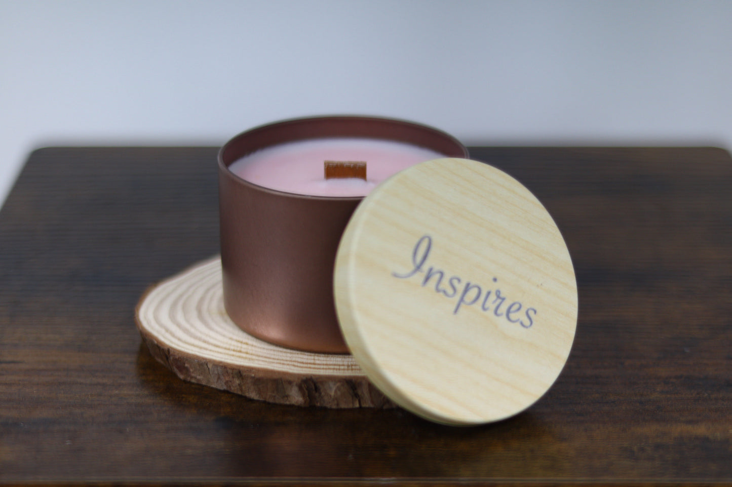 Inspires Tin Candle