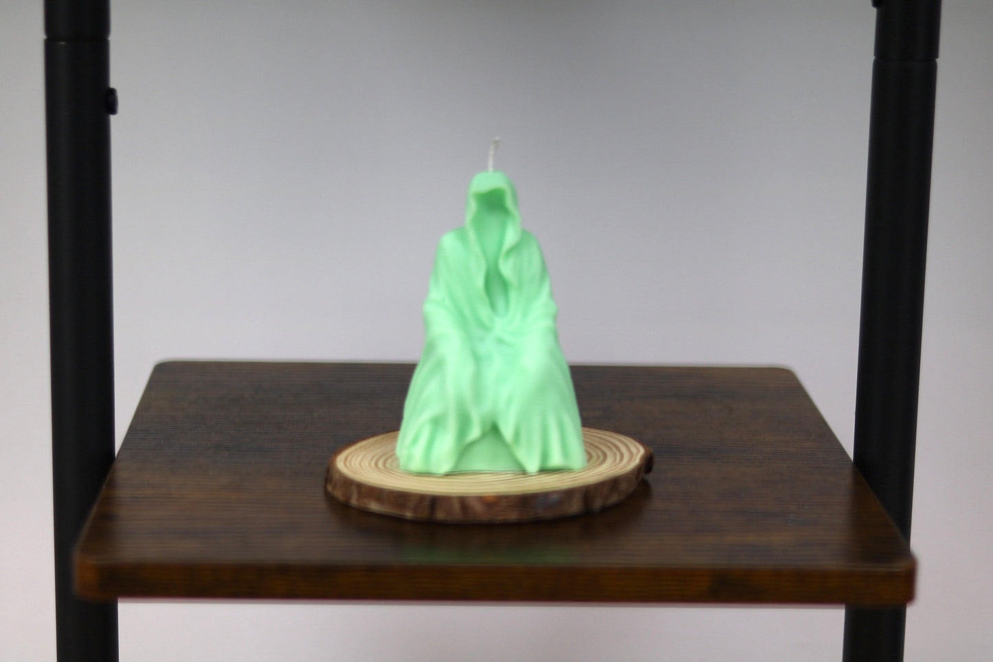 Ghost Hooded Clocked Man Candle
