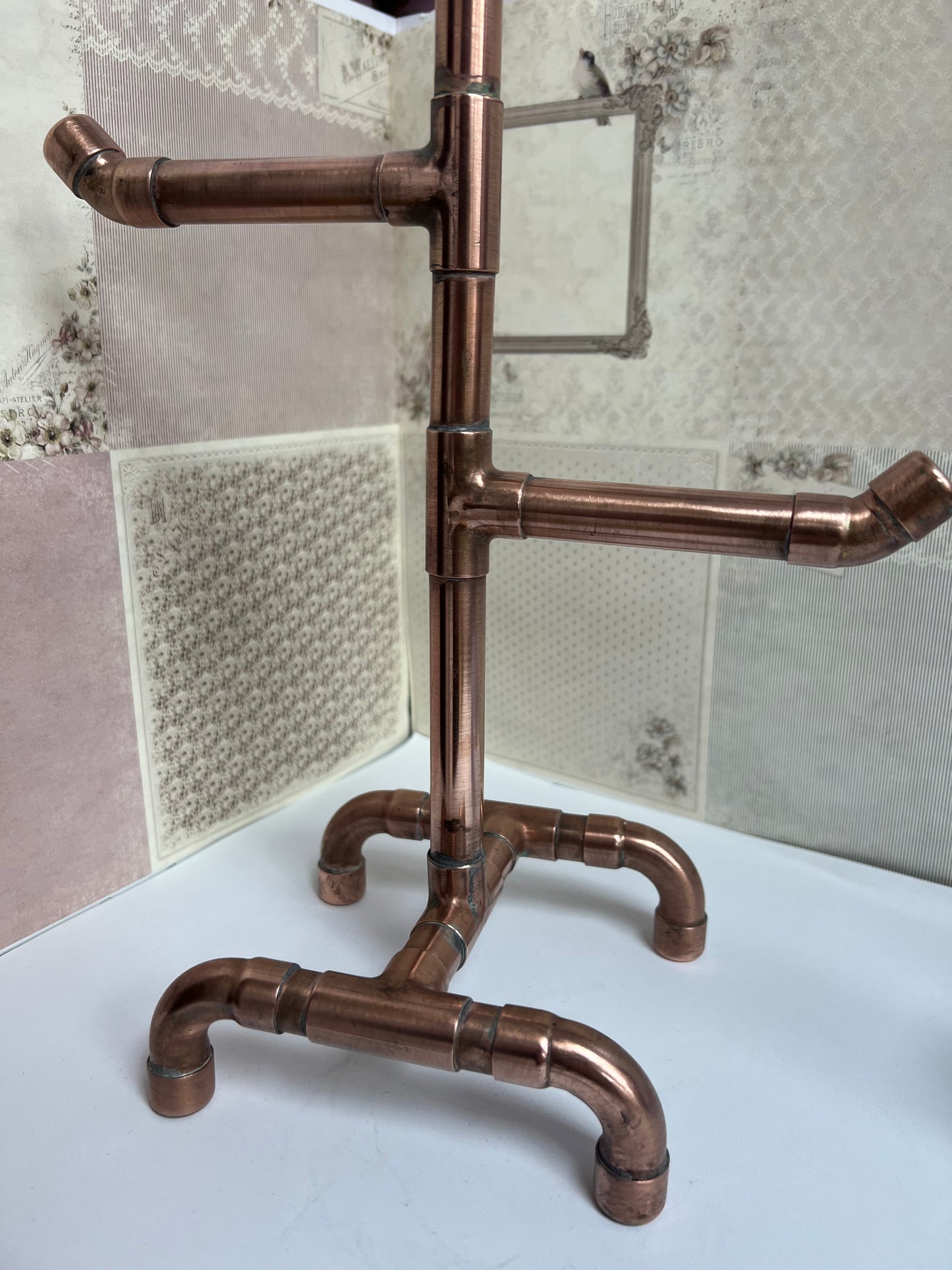 Copper Jewellery Holder Stand