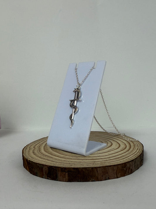 Snake In Sword Earring And Necklace Sets #2