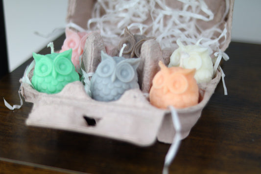 Owl Candles Gift Set